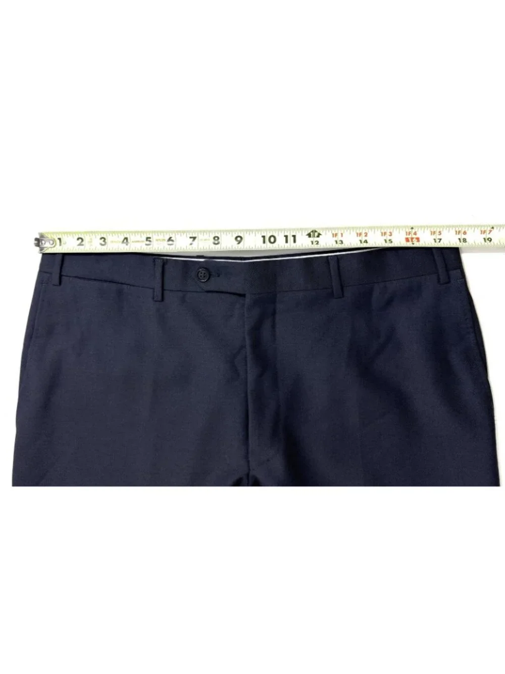 Canali 1934 Mens Wool Dress Pants Size 36x31 Italian Luxury Trousers Navy